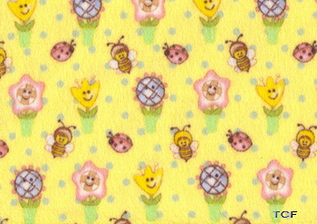 Lullaby Sunshine Cottage Yellow Flannel